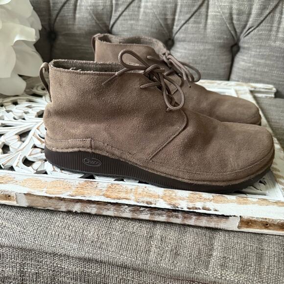 Chaco Men’s Tan Ankle Boots Men’s 12 - Picture 6 of 9